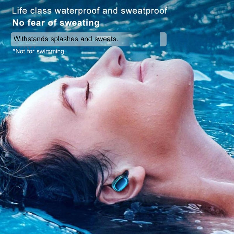 Generic - TWS True Wireless In-Ear Headphones With Microphone And Charging Case White - Image 1