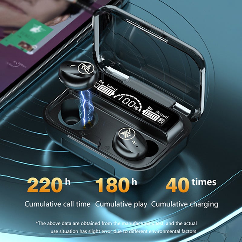 Generic - TWS5.1 BT Wireless In-Ear Headphones Black - Image 1