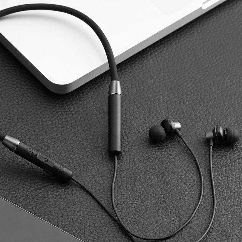 Generic - Neck Hanging Bluetooth 5.0 Wireless In-Ear Headphones Black - Image 1