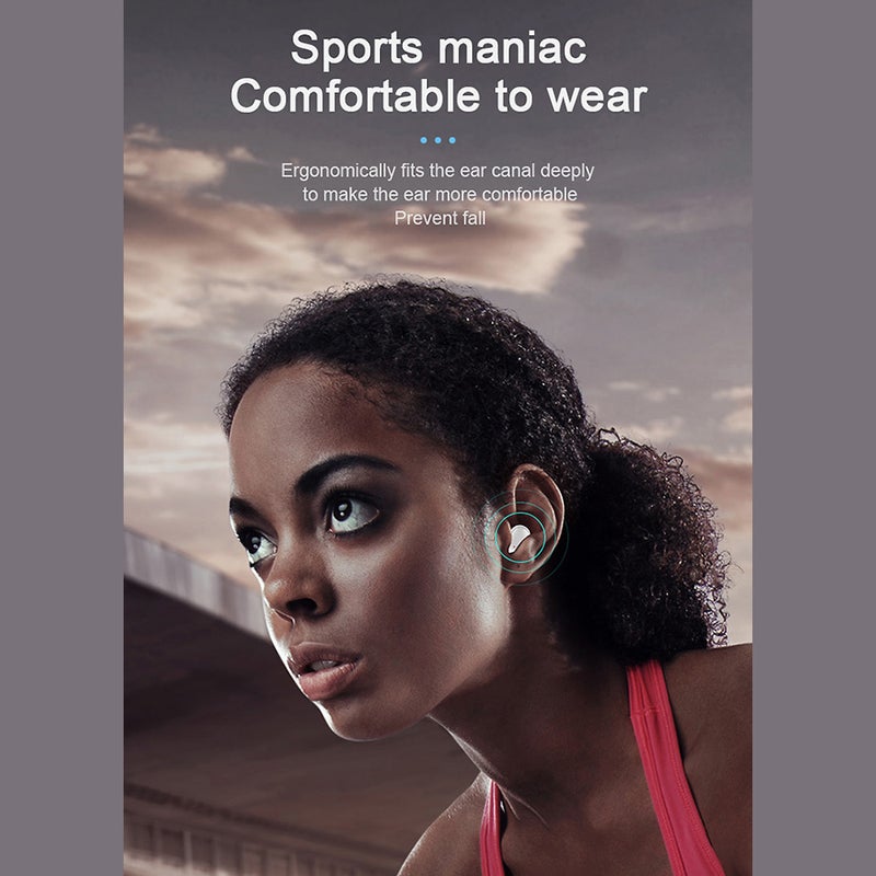 Generic - TWS Stereo BT 5.0 Wireless In-Ear Headphones Pink - Image 1