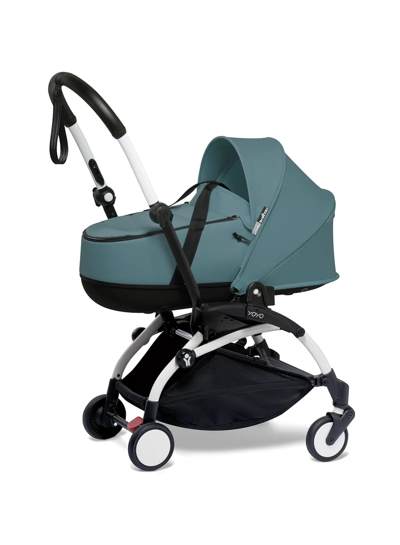 BABYZEN Yoyo 0+ Bassinet, Aqua Includes Thick Double Mattress, Ventilated Shell And Canopyrequires Yoyo2 Frame