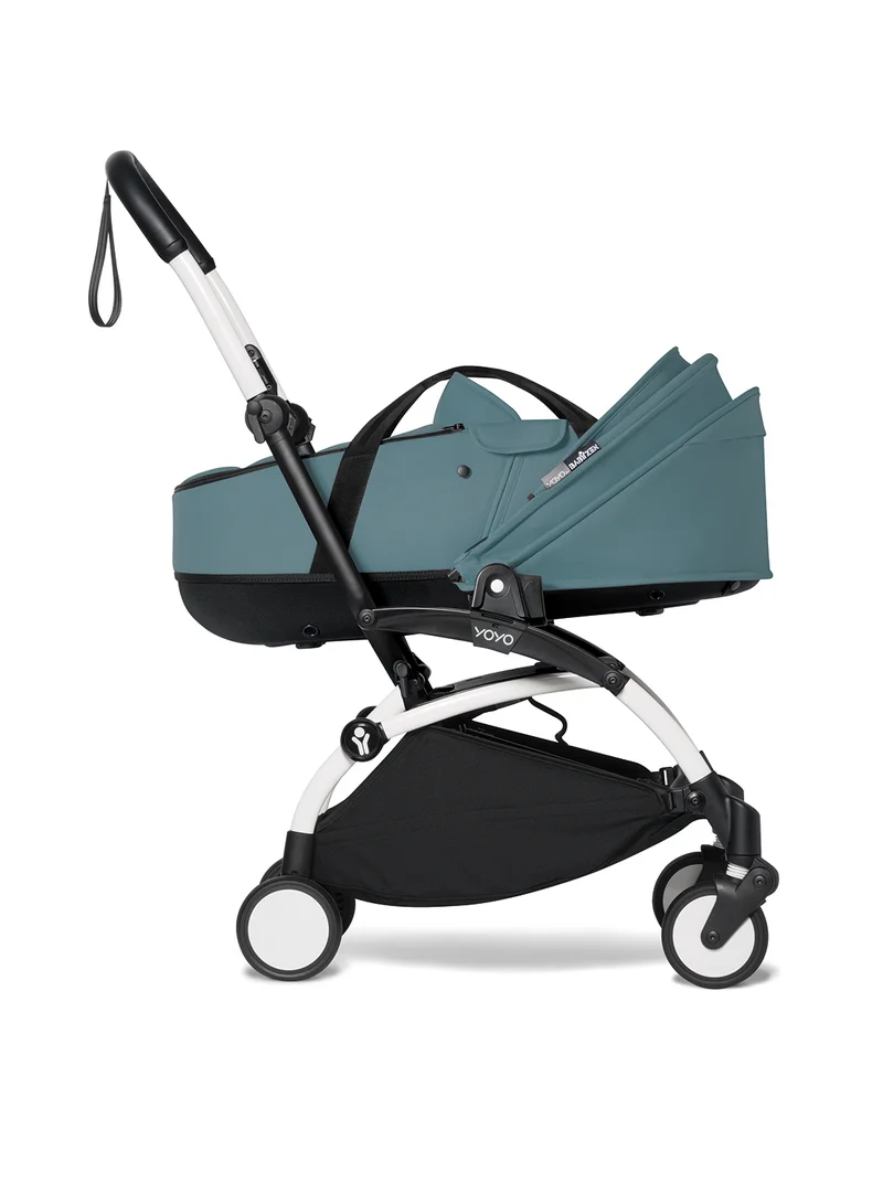BABYZEN Yoyo 0+ Bassinet, Aqua Includes Thick Double Mattress, Ventilated Shell And Canopyrequires Yoyo2 Frame