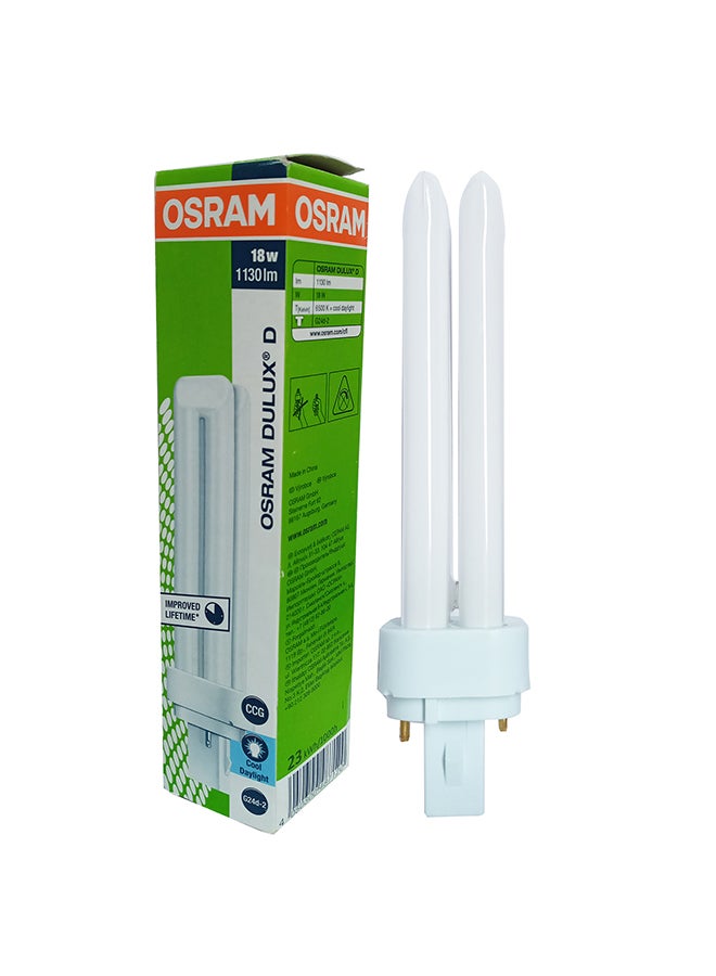 OSRAM Dulux Fluorescent Bulb 18W White - Image 3