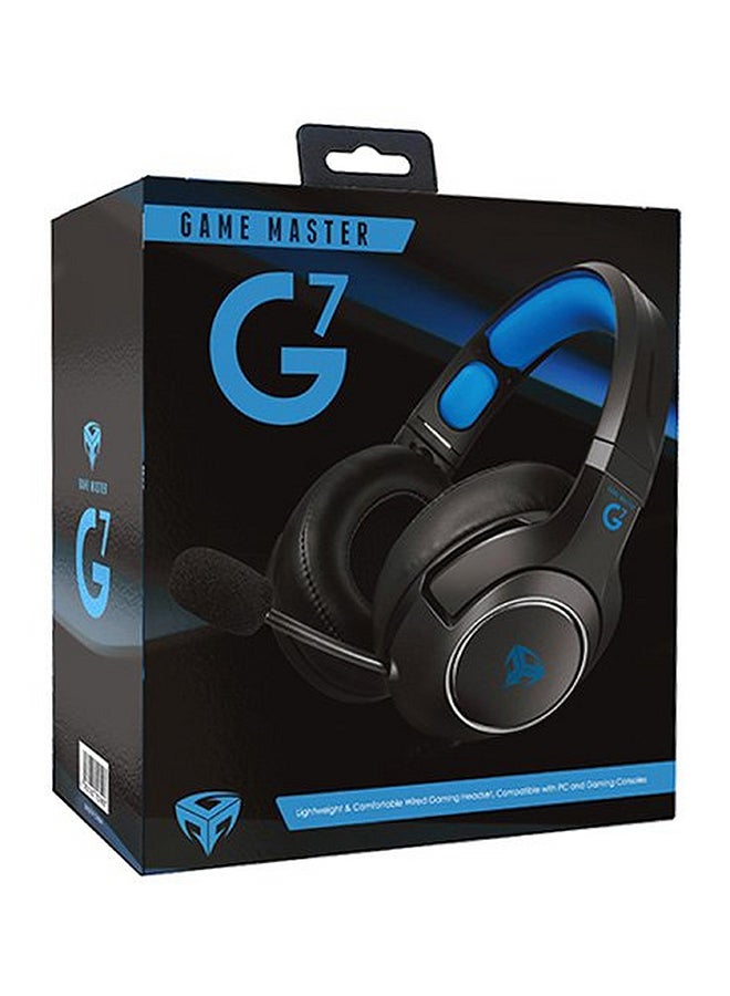 Wired Pro Gaming Headset With Mic 3.5mm Black/Blue