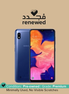 Renewed - Galaxy A10 Dual SIM Blue 32GB 2GB RAM 4G LTE