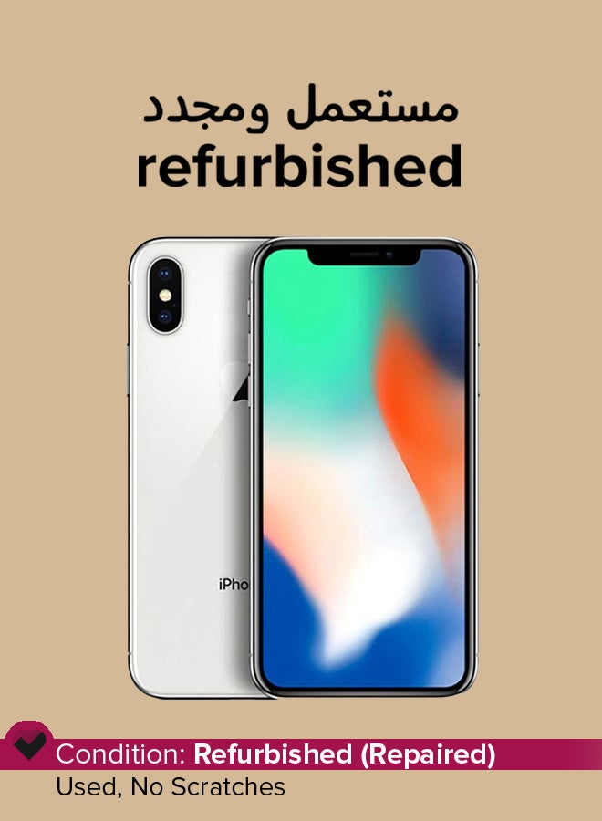 Apple - Refurbished - iPhone X 256GB Silver 4G With Facetime - International Version - Image 1