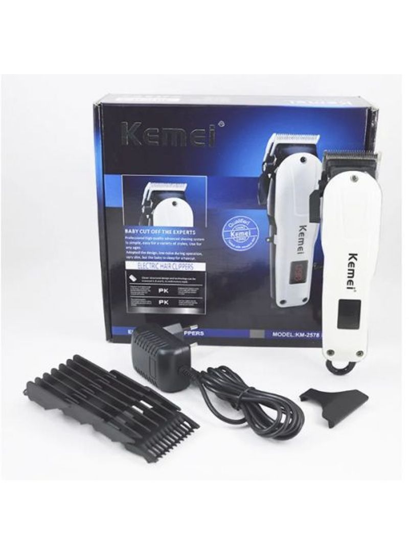 Kemei Professional Hair Clipper White One Size - Image 1