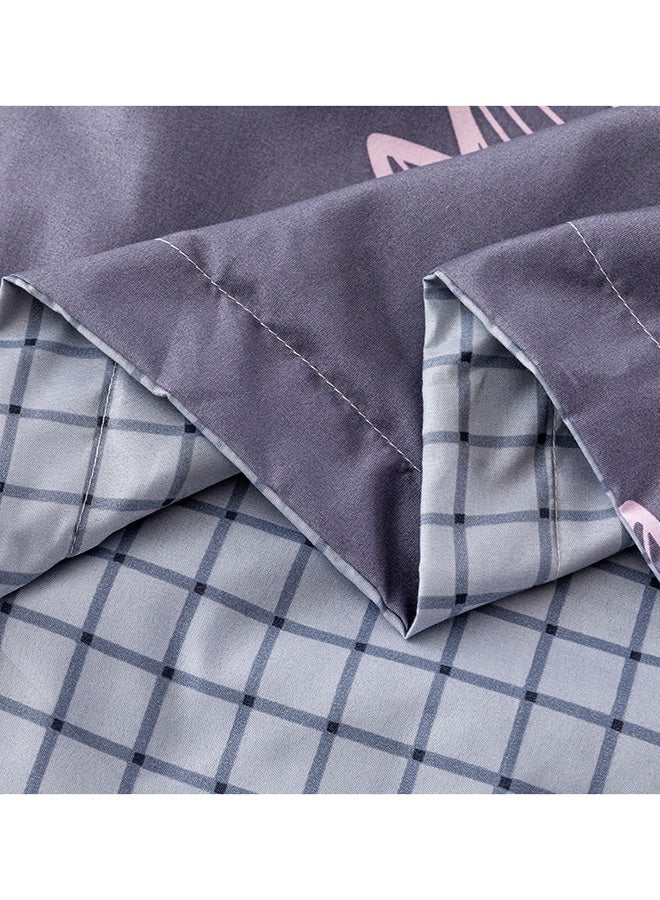 RISHAHOME 4-Piece Double Size Duvet Cover Set Microfiber Multicolour  - Image 3
