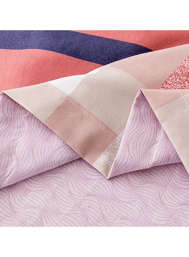 RISHAHOME 4-Piece Double Size Duvet Cover Set Microfiber Multicolour  - Image 3