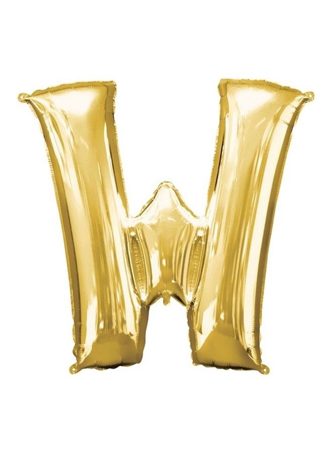 W Letter Shape Foil Balloon 16inch