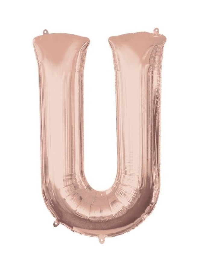 U Letter Shape Foil Balloon 16inch