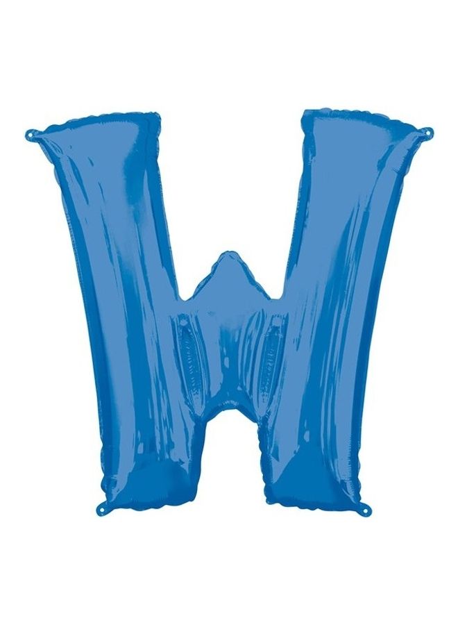 W Letter Shape Foil Balloon 16inch