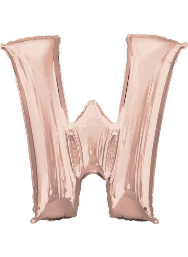 W Letter Shape Foil Balloon 16inch