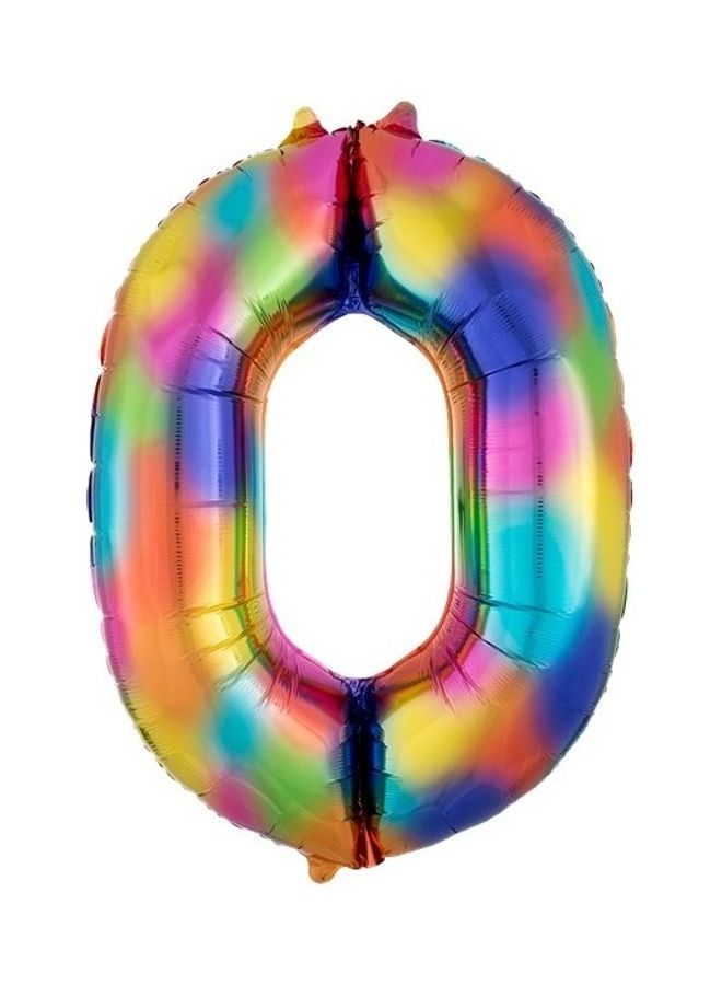 0 Letter Shape Foil Balloon 34inch