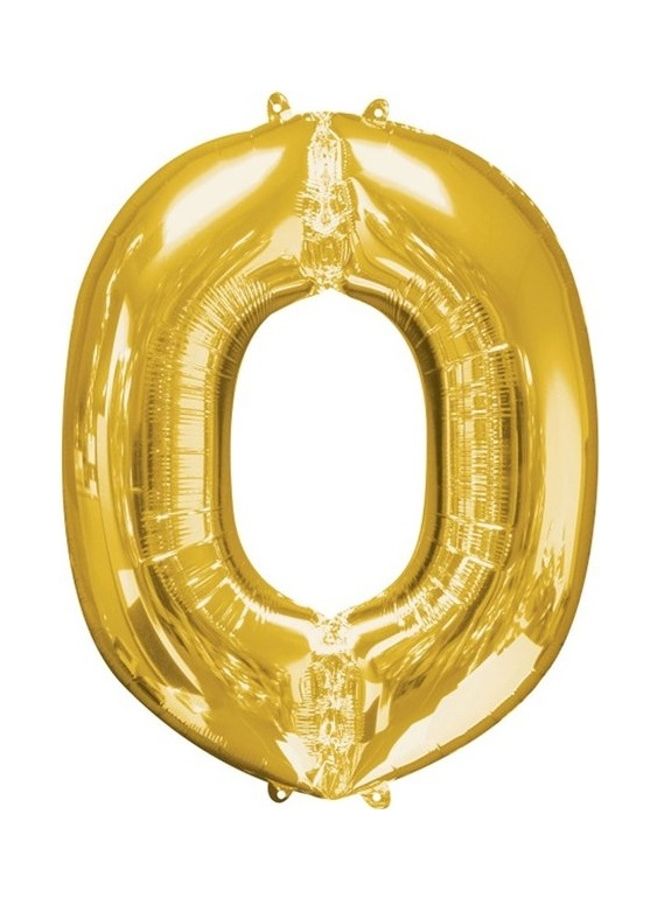 بالون من رقائق معدنية على شكل حرف O 16بوصة