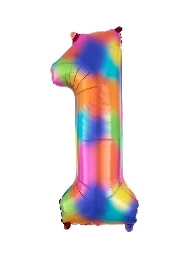 بالون من القصدير على شكل رقم 1 34بوصة