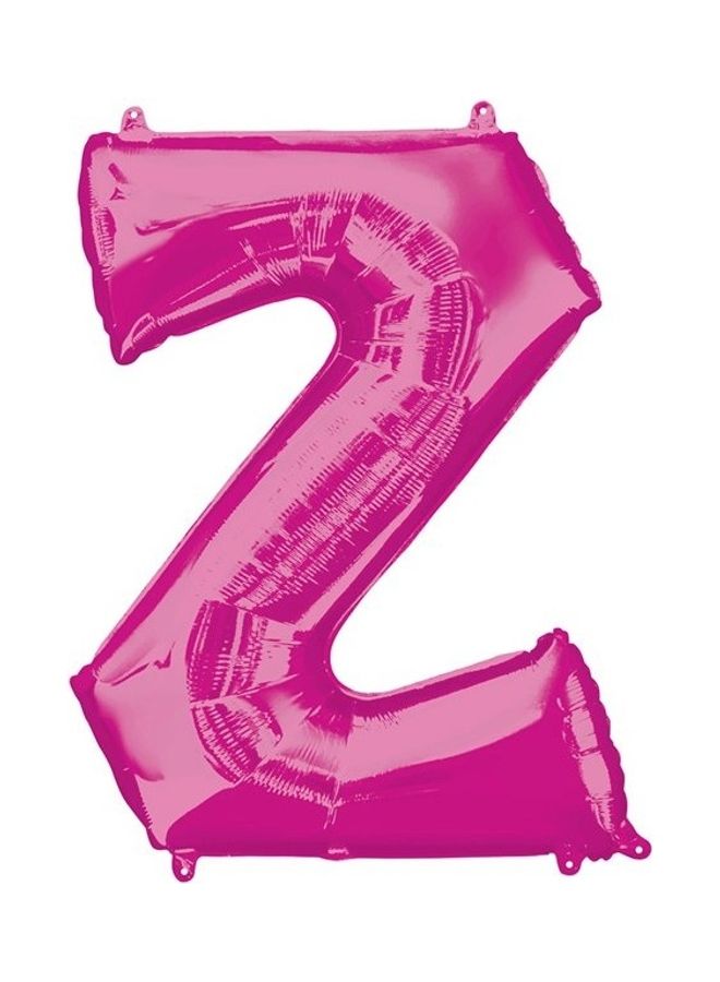 Z Letter Shape Foil Balloon 16inch