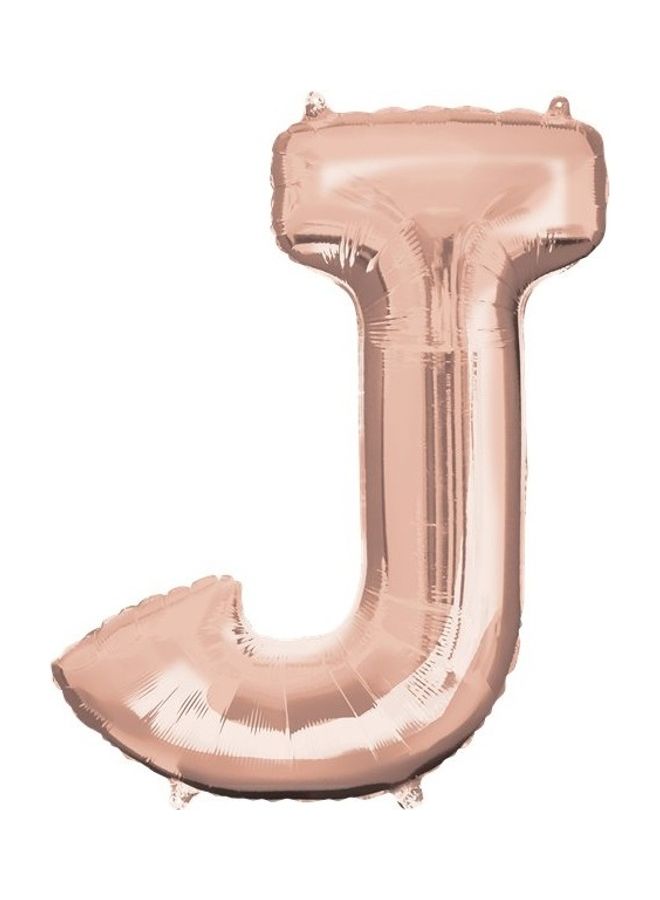J Letter Shape Foil Balloon 16inch