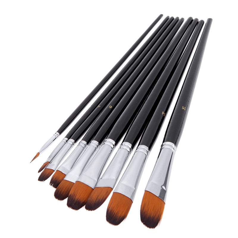 Nylon Hair Paint Brush Set Multicolour - Image 1