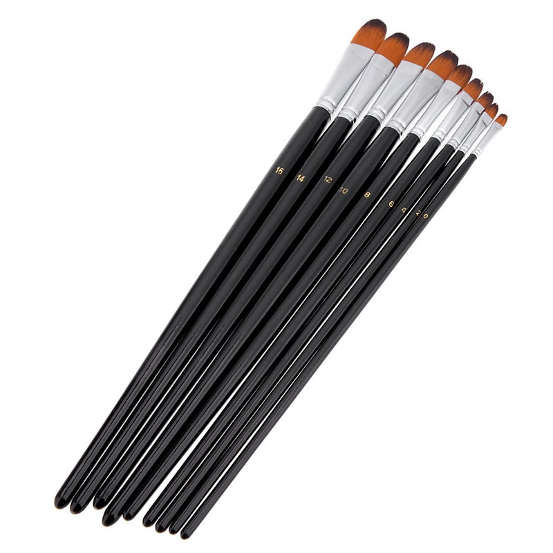 Nylon Hair Paint Brush Set Multicolour - Image 4