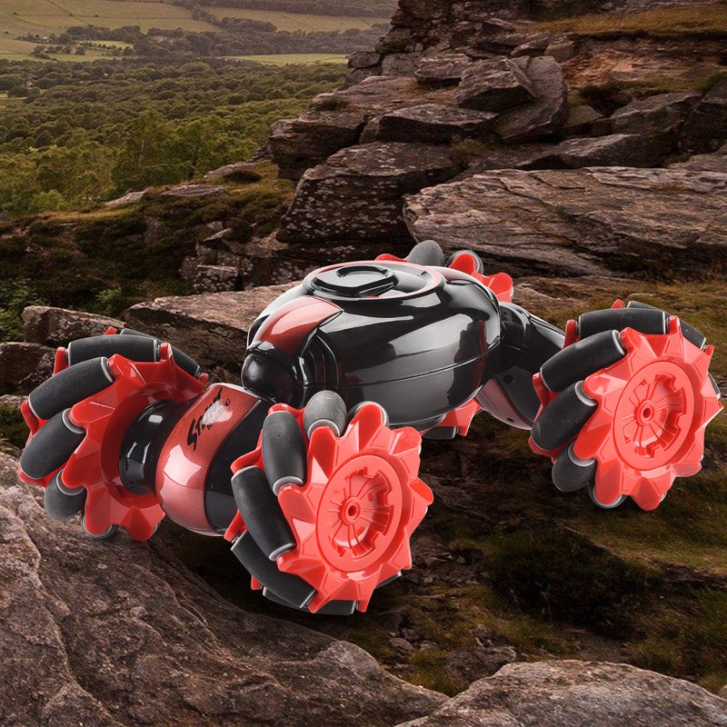 All-Terrain Transformable RC Deformable Electric Stunt Car 2.4G 4WD - Multicolour 42x11.5x25.5cm - Image 3