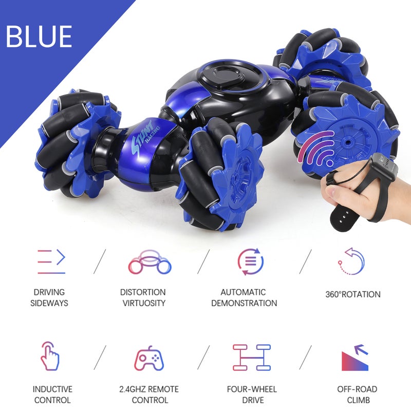 2.4G 4WD Gesture Sensor Control All-Terrain Transformable RC Deformable Electric Stunt Car 42*11.5*25.5cm - Image 1