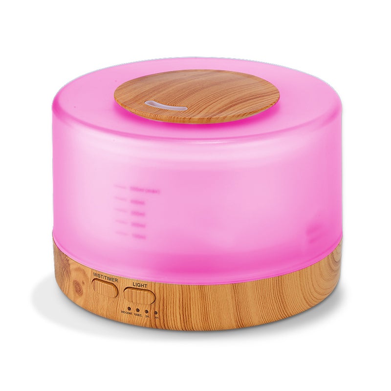 Aromatherapy Air Humidifier Aroma Diffuser With LED 7 Colors-Changing Light And Remote Control 700ml White  - Image 4