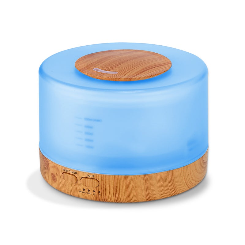 Aromatherapy Air Humidifier Aroma Diffuser With LED 7 Colors-Changing Light And Remote Control 700ml White  - Image 5