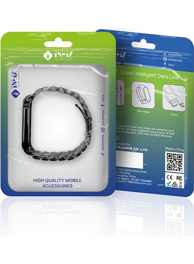 إينيكس سوار بديل لساعة شاومي مي باند 5 أسود - Image 4