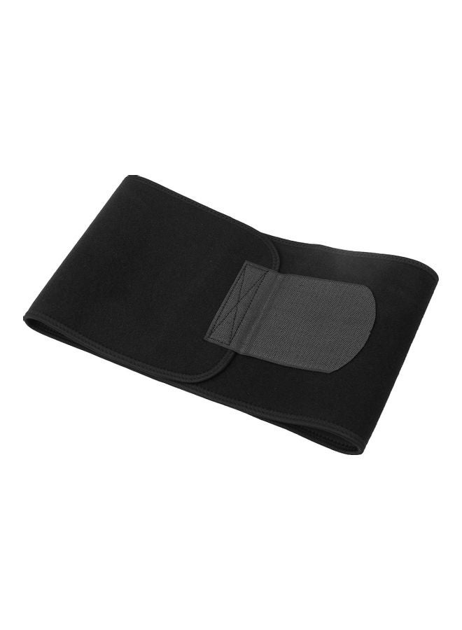 Generic - Waist Trimmer Belt Sweat Sauna Slim Belt for Men and Women Low Back and Lumbar Support Abdominal Trainer Increased Core Stability Belly Fat Remover Waist Band Size L Black - Image 1