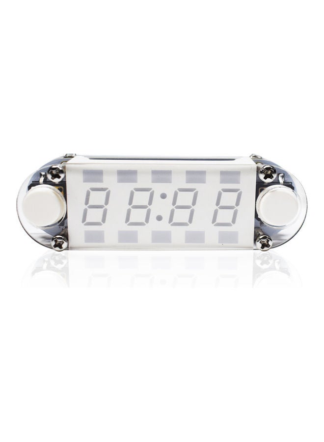 Generic - 4-Digit Digital Clock DIY Kit LED Mixed Color Nixie Tube Table Desk USB-Powered Clock with Countdown Timer Stopwatch Alarm Light for STEM Students Beginner White - Image 1