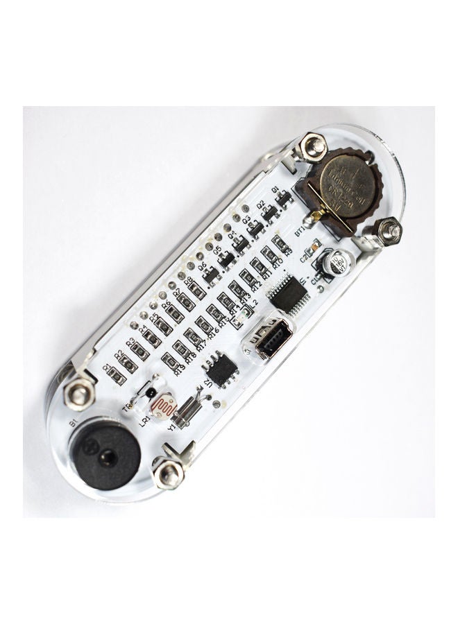 Generic - 4-Digit Digital Clock DIY Kit LED Mixed Color Nixie Tube Table Desk USB-Powered Clock with Countdown Timer Stopwatch Alarm Light for STEM Students Beginner White - Image 1