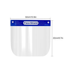 Generic 5Pcs Anti-Fog Adjustable Full Face Shield Windproof Dustproof Hat Full Face Shield Protect Eyes And Face With Protective Clear Film Elastic Band Transparent 32.0x22.0x4.0cm  - Image 2
