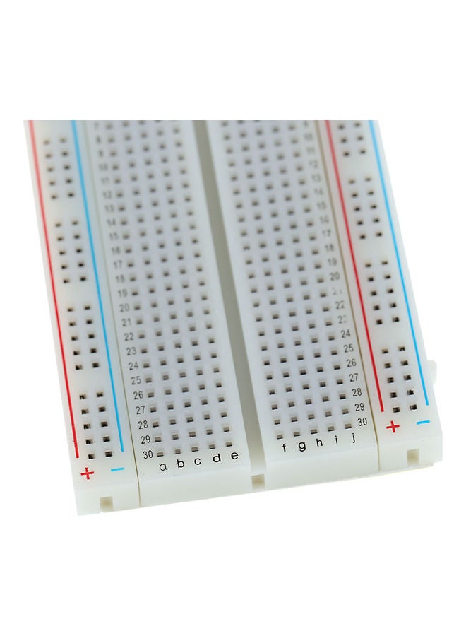 Solderless Breadboard 400 Tie Point PCB BreadBoard Replacement for Arduino 11.8x7.0x1.0cm white  - Image 5