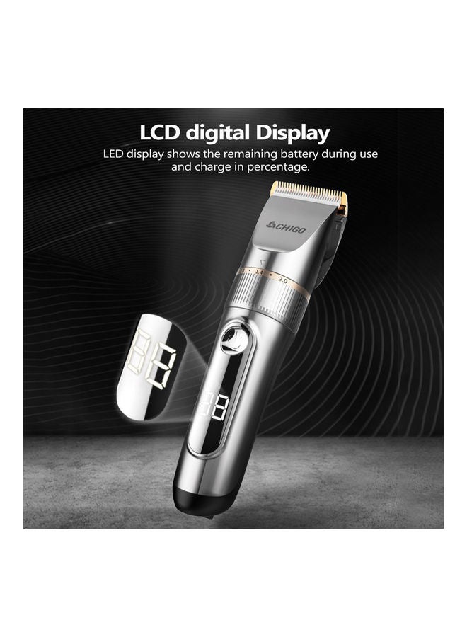 ماكينة قص الشعر المنزلية الإحترافية للرجال قابلة لإعادة الشحن، آلة قص الشعر الكهربائية القوية متعدد الألوان 23.5x18.0x6.5سم - Image 1