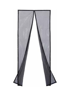 Hands Free Magnetic Screen Door Mesh Curtain Keeps Bugs Out Full Frame Magnets with Magic Tape Drill Free Install Auto Close Kid Pet Friendly Fits Doors up to 39 x 83 Inches Black 25.0x17.0x6.0cm