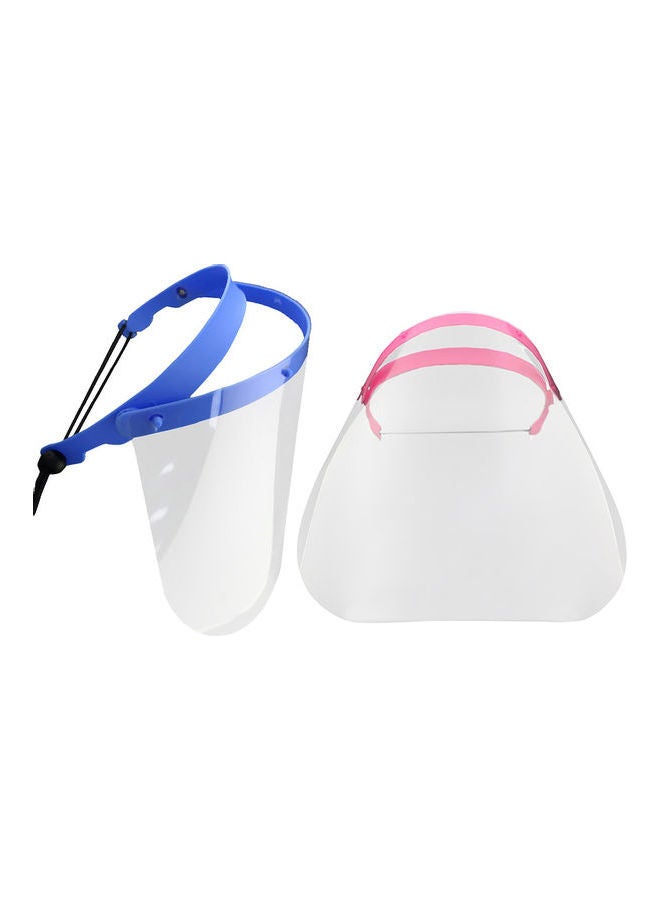 Generic Unisex Transparent Protective Face Shield Anti Splash Dust-proof Adjustable Detachable Drawstring Full Face Cover Workshop Cooking Cleaning Blue  - Image 5