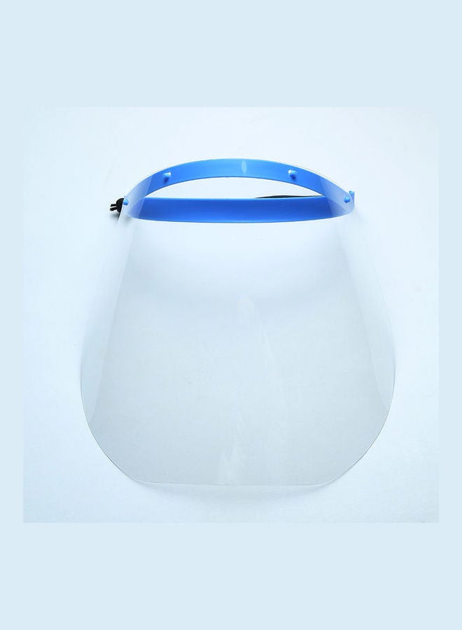 Generic Unisex Transparent Protective Face Shield Anti Splash Dust-proof Adjustable Detachable Drawstring Full Face Cover Workshop Cooking Cleaning Blue  - Image 4