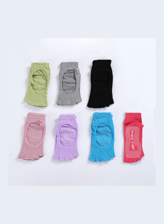 Yoga  Home Non Slip Grip Floor Socks Pink  - Image 4