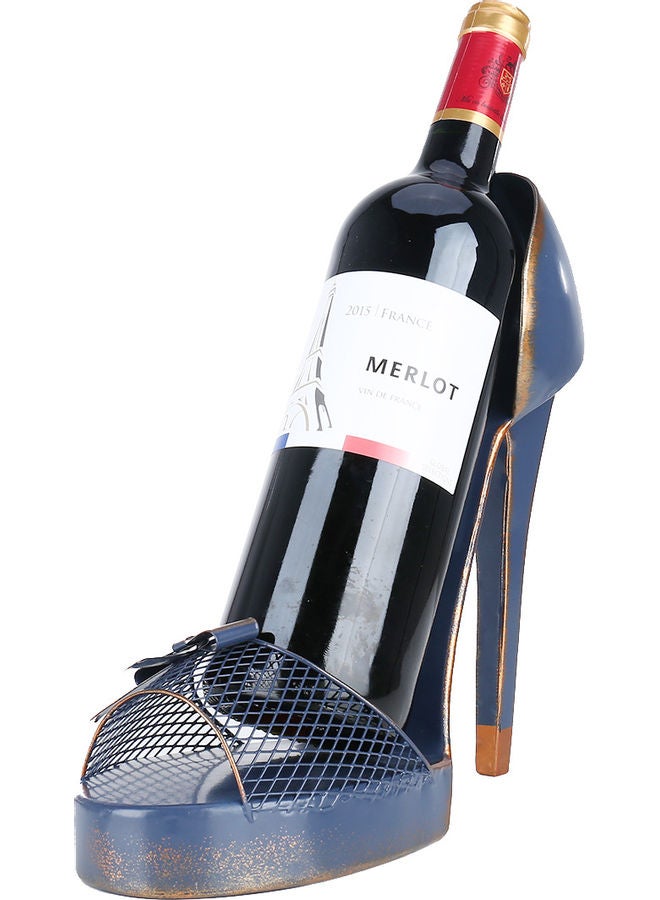TOOARTS High Heel Shaped Wine Bottle Rack Blue 27 x 26cm - Image 4