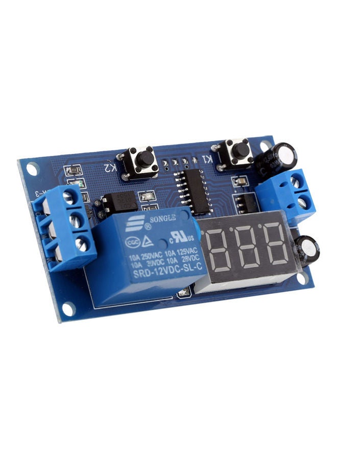 Multifunction Delay Time Module Switch Control Relay Cycle Timer DC 12V 11.5x7.5x2.0cm multicolor  - Image 4