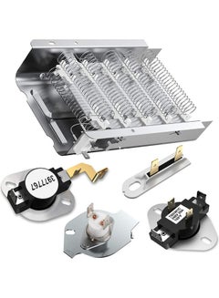 279838 Dryer Heating Element Applicable To Whirlpool Roper Kenmore 3392519 3977393 Thermal Fuse And 3387134 3977767 Dryer Thermostat （279838 Replace 8565582，AP309425，3398064，3403585） Silver