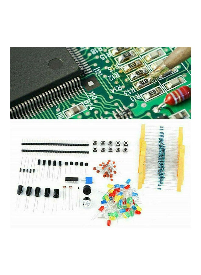 Generic - Electronic Components Kit 830 Connect Points Breadboard Cable Resistor Applicable For UNO R3 White - Image 1