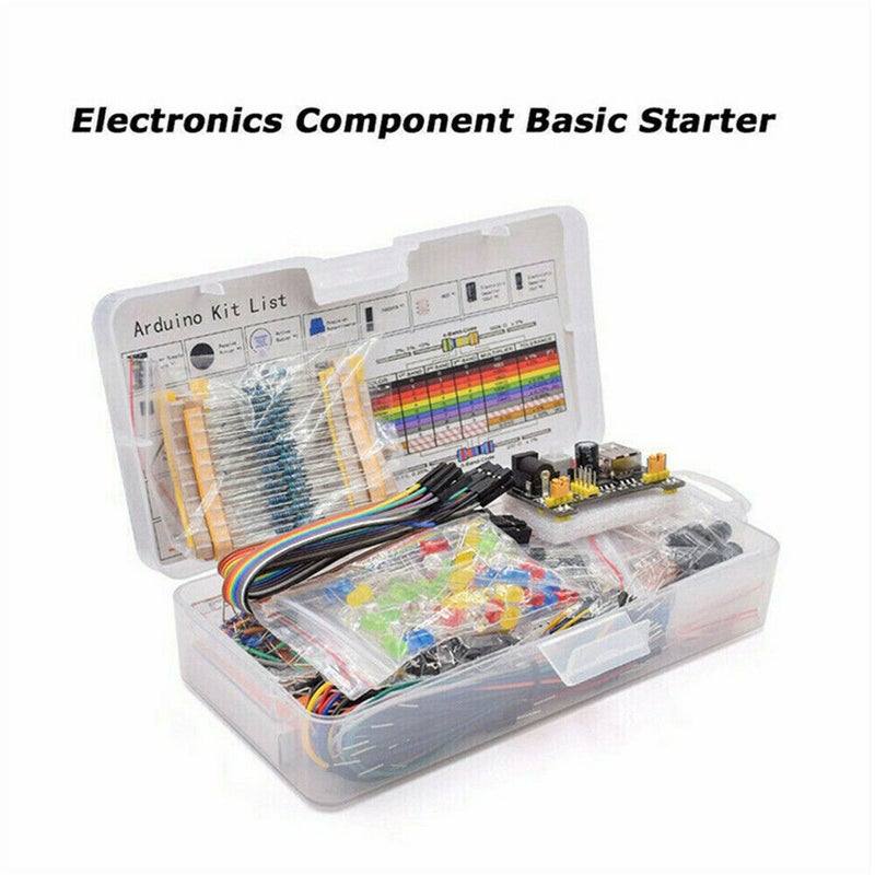 Generic - Electronic Components Kit 830 Connect Points Breadboard Cable Resistor Applicable For UNO R3 White - Image 1