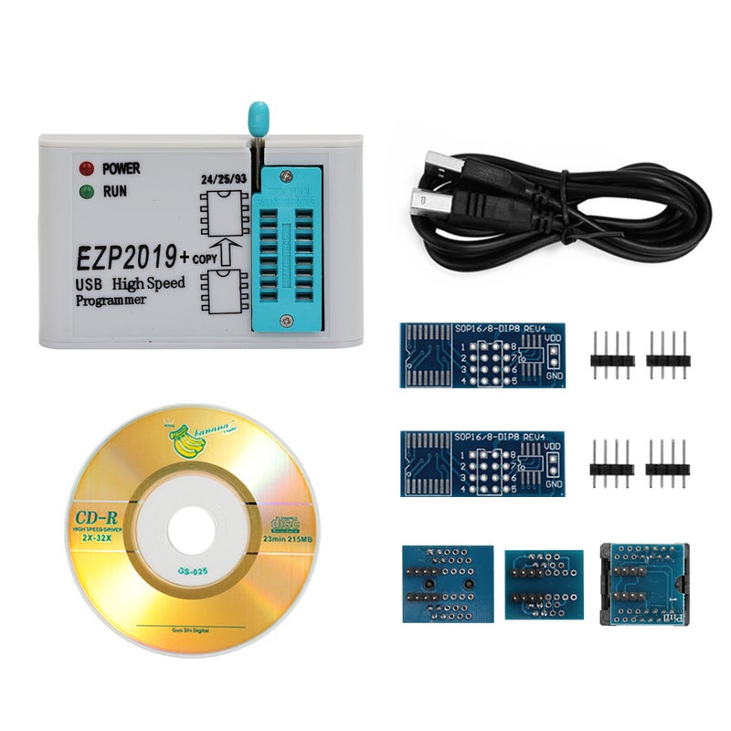 Generic - EZP2019 High Speed USB SPI Programmer Support 32M Flash 24 25 93 EEPROM 25 Flash bios Win7 Win8 15.0x10.0x3.8cm multicolor - Image 1