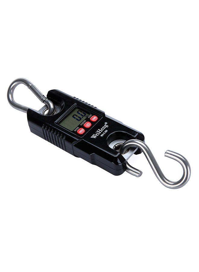 Generic Mini Portable Crane Scale 300kg 0.1kg LCD Display Digital Electronic Hook Hanging Scale Black 18.3x16.0x4.5cm  - Image 4