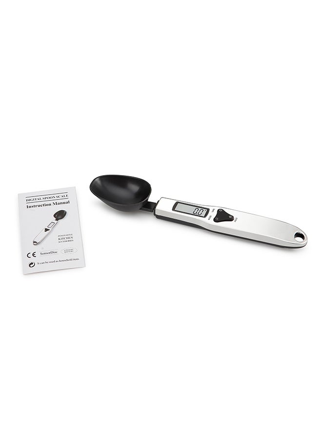 Generic Kitchen Scale Portable Stainless Steel Spoon Scale Milk Powder Medicinal Materials Electronic Measuring Scale Precise Electronic Scale Digital Balance 500g/0.1g DH-328 Silver 25.3x8.6x2.8cm  - Image 2