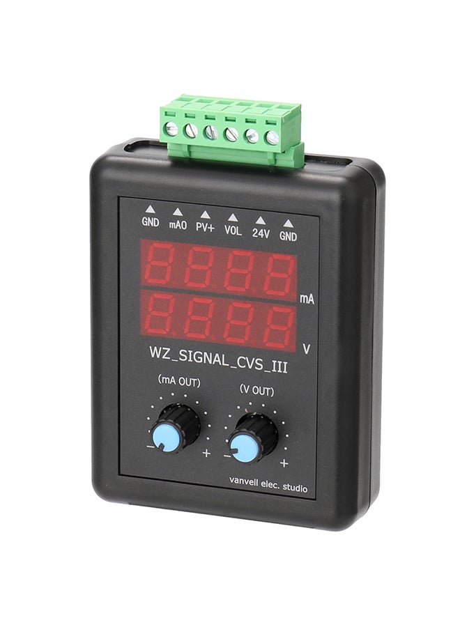 Generic - 4-20mA 0-10V Signal Generator 24V Current Voltage Transmitter Signal Source Constant Current Source with Display Multicolour 15.0x10.0x8.0cm - Image 1