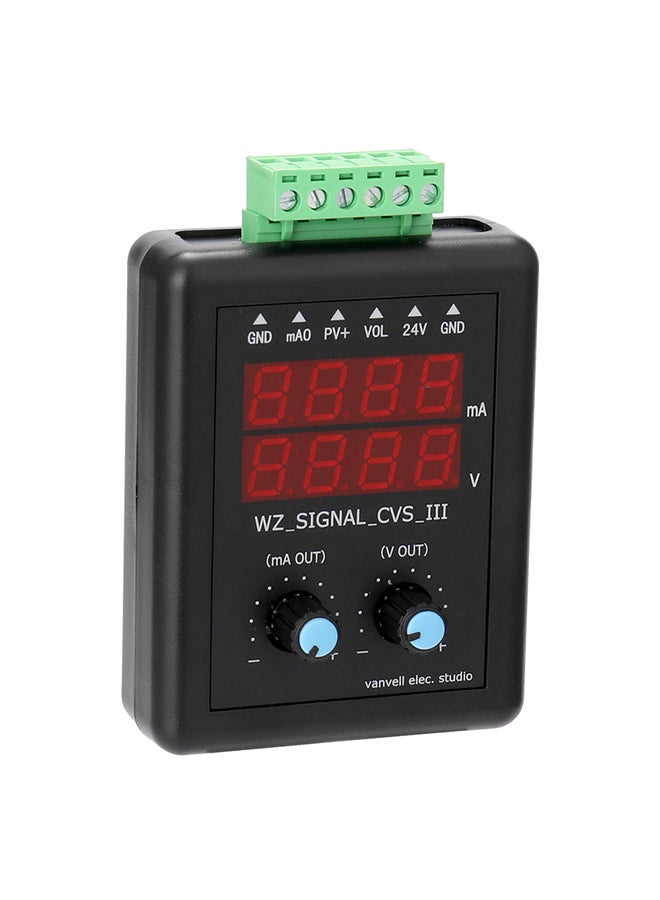 Generic - 4-20mA 0-10V Signal Generator 24V Current Voltage Transmitter Signal Source Constant Current Source with Display Multicolour 15.0x10.0x8.0cm - Image 1