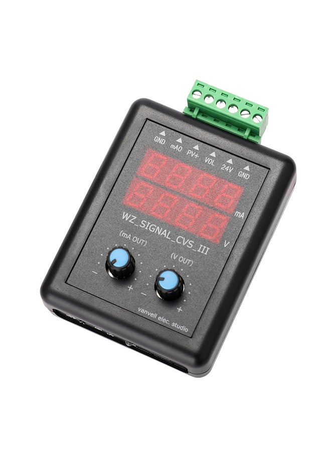 Generic - 4-20mA 0-10V Signal Generator 24V Current Voltage Transmitter Signal Source Constant Current Source with Display Multicolour 15.0x10.0x8.0cm - Image 1
